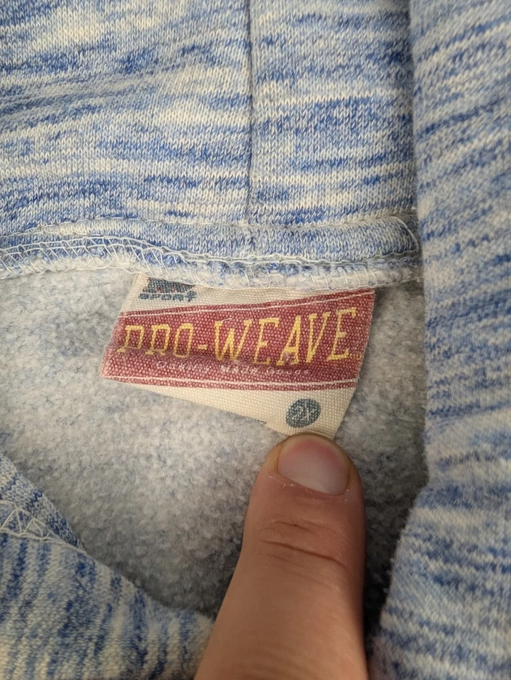 Men's XXL Pro Weave South Dakota State Jackrabbits SDSU Hooded Sweater Blue 2XL - Image 3 of 4