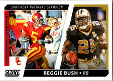 Reggie Bush #CC8 2021 Score Collegiate Champions Football Card New Orleans