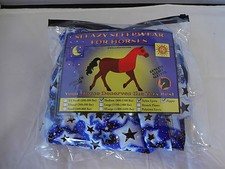 Sleazy Sleepwear Horses Stretch Neck Zipper Hood Nylon Twinkle Stars Mane Tamer