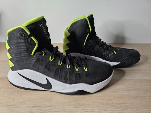 Nike Zoom Hyperdunk Basketball Shoes Mens US 9.5 Black Green 2016 (844359-007)
