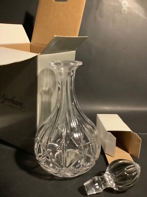 Gorham 1831 Lady Anne New Full Lead Crystal Wine Spirit Decanter Czech Republic