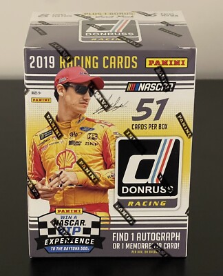 2019 Donruss Racing NASCAR Factory Sealed Blaster Box 6 packs - 1 HIT Per Box