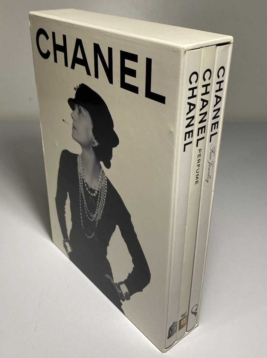 CHANEL Slipcase Set Of 3 HC Books Fashion Fine Jewellery Perfume