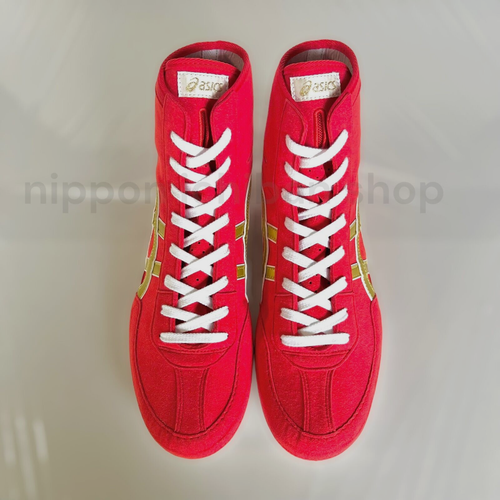 【Auf Lager】ASICS Ringerschuhe 1083A001 EX-EO TWR900 Rot x Gold x Weiß - Bild 5 von 7