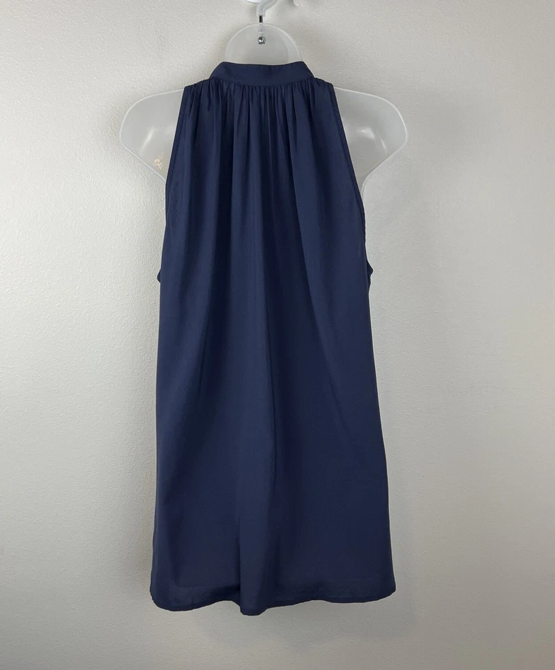 Hatch Maternity Cassie Halter Sleeveless Navy Top Women’s Sz 2 / M - Image 3 of 4