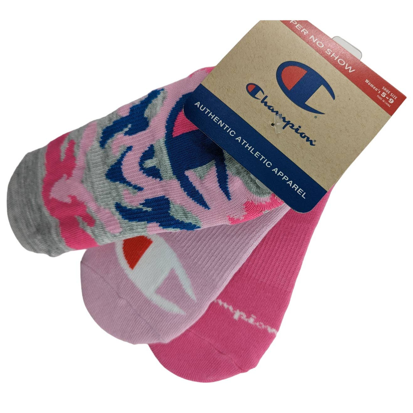 Champion No Show Socks Women's 3 Pack eBay