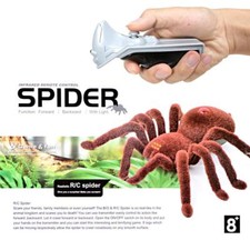 Soft Plush Spider Toy with Infrared Remote Control Spooky Fun for Kids New T9M2