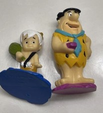 The Flintstones Fred Bam Bam PVC Figurines 1991 Hanna Barbara