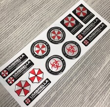 Resident Evil Umbrella Corporation 3d Domed Stickers 13pcs Resident Evil Umbrella Corporation 3d Domed Stickers 13pcs