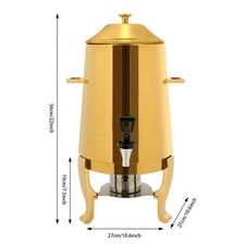 13L Stainless Steel Beverage Dispenser Hotels Insulated Coffee Drink Dispenser