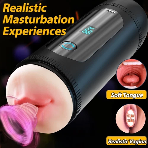 Male Masturbaters Automatic HandsFree Sucking Vibrating Cup Stroker Men Sex Toys - Picture 2 of 12
