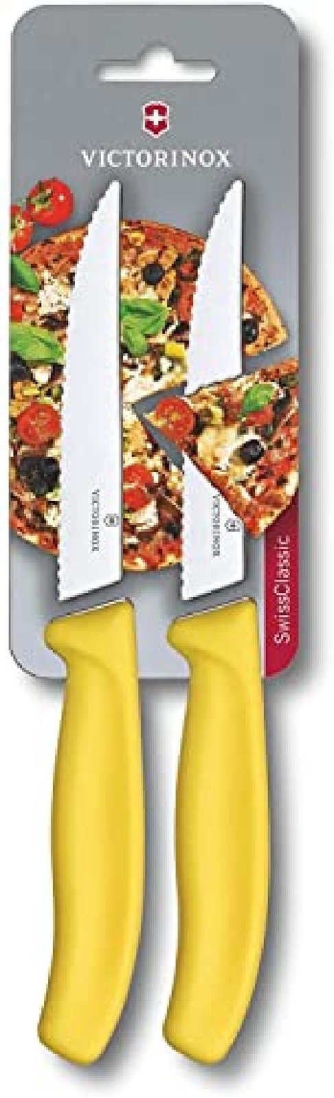 Victorinox Swiss Classic, set di due coltelli da bistecca gourmet con lama seghe