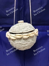 Gourd Guira forrada en cuentas para OBATALA OBBATALA tintillero  santeria yoruba