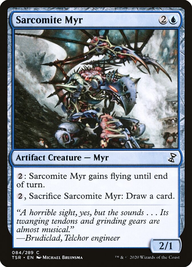 MTG Magic the Gathering Sarcomite Myr (84/429) Time Spiral Remastered LP