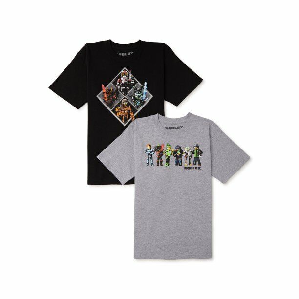 Roblox Short Sleeve Graphic T-shirts, 2-Pack Set (Little Boys