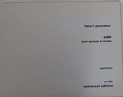 full score / partitur HENRI POUSSEUR ode pour quartuor a cordes , ue 13891