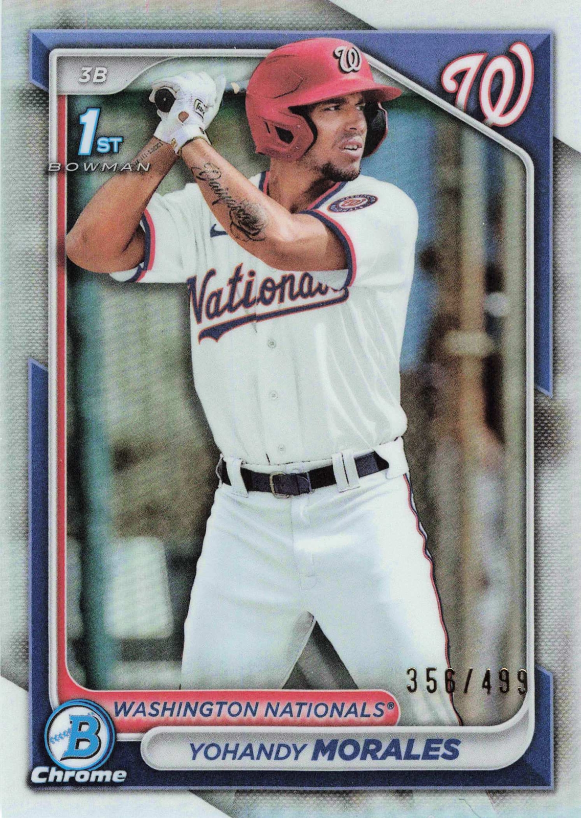 2024 Bowman #BCP-52 Yohandy Morales Chrome Prospects Refractor #/499 1st