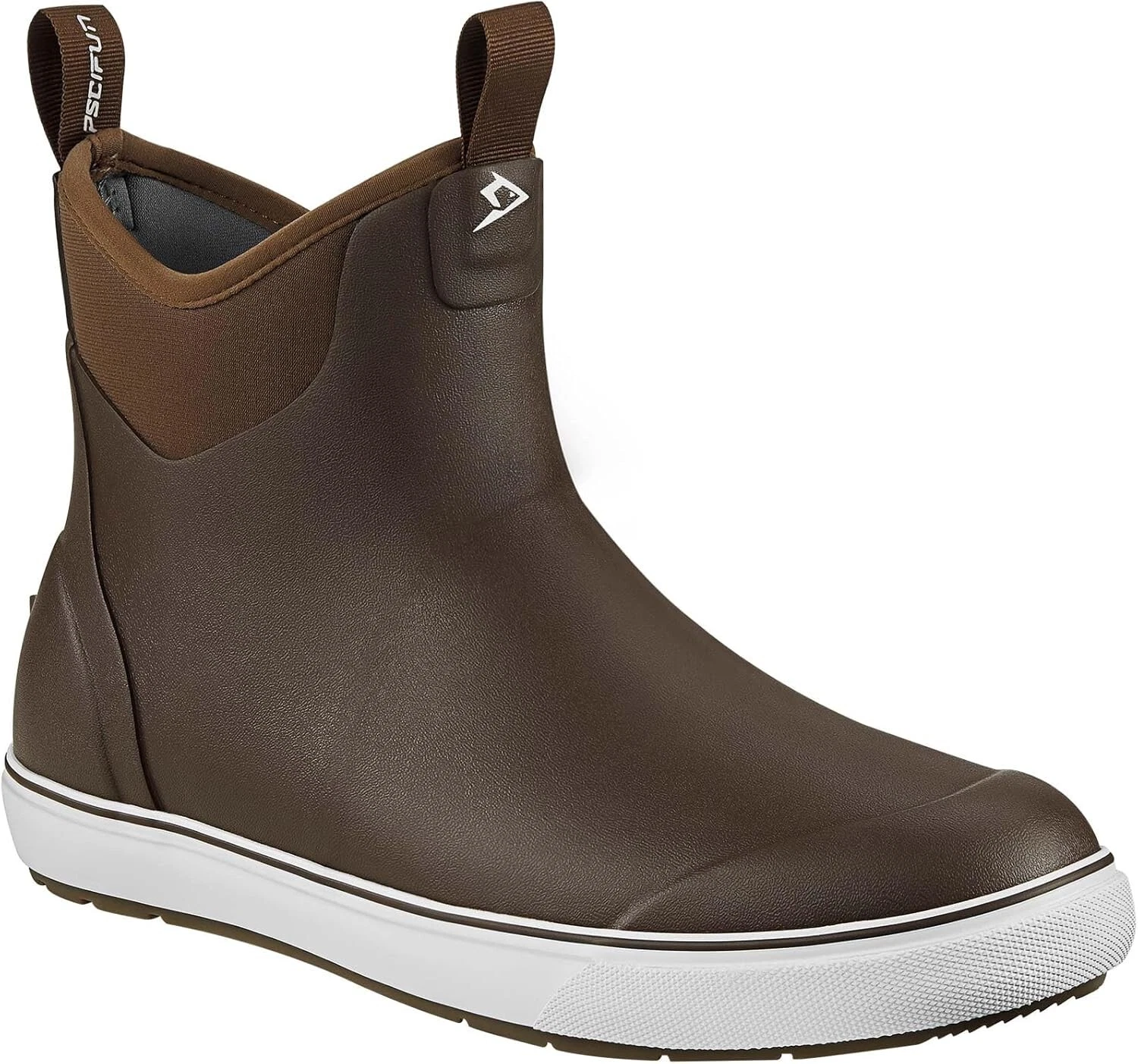 Piscifun Men’ s Deck Boots, Waterproof Anti-Slip Rain Size 11 Brown Bx 15