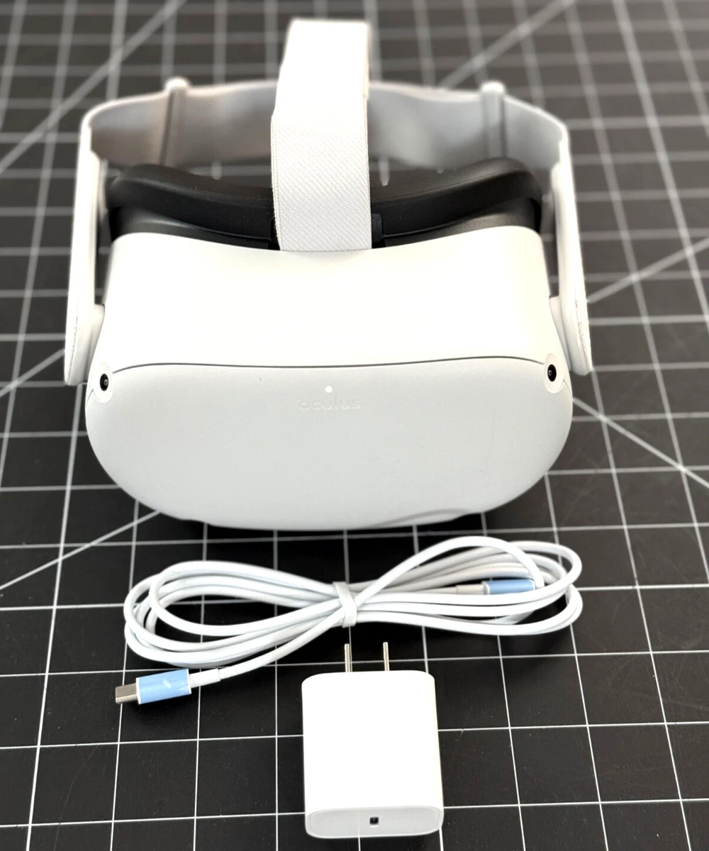 Excellent Working 256GB Meta Oculus Quest 2 Headset Only Plug 