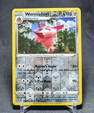 Carta Pokemon TCG Wormadam rara olografica inversa tipo metallo stelle brillanti 098/172