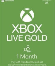 1 Month Xbox Live Gold Membership for Xbox 360, Xbox One and Xbox Series X S