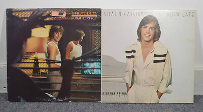 Two Shaun Cassidy Vinyl LP's - Born Late & Room Service Good to Very Good