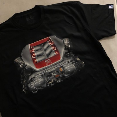 NISSAN GTR SKYLINE R35 Motor Engine Swap Badge Turbo T SHIRT