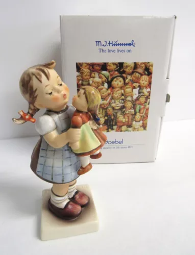 M.J. Hummel "Kiss Me" Porcelain Figurine from Goebel - Germany - EUC