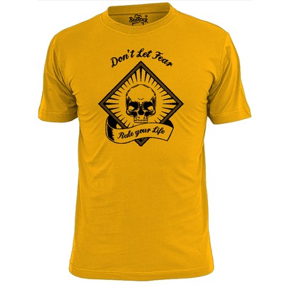 Herren T-Shirt Don't Let Fear Rule Your Life Inspiration