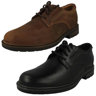 MENS UNSTRUCTURED CLARKS LACE UP LEATHER EVERYDAY CASUAL SHOES UN SHIRE LOW  UK