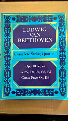 Beethoven - Complete String Quartets - Partitur - Score - Dover
