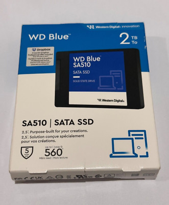 Open Box WD BLUE WDBB8H0020BNC-WRWM 2TB 2.5'' SA510 SATA SSD