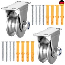 Umlenkrollen für Seile, 2 Stk U-Nut Rollenrad Umlenkrolle Hebekran Seilrolle 