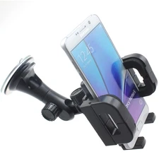 For Galaxy S20/S21/S23/FE Windshield Car Mount Holder Glass Cradle Swivel