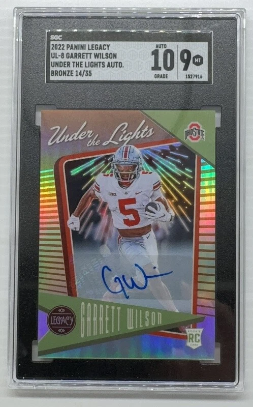 Garrett Wilson Panini Legacy Under the Lights #UL8 Bronze