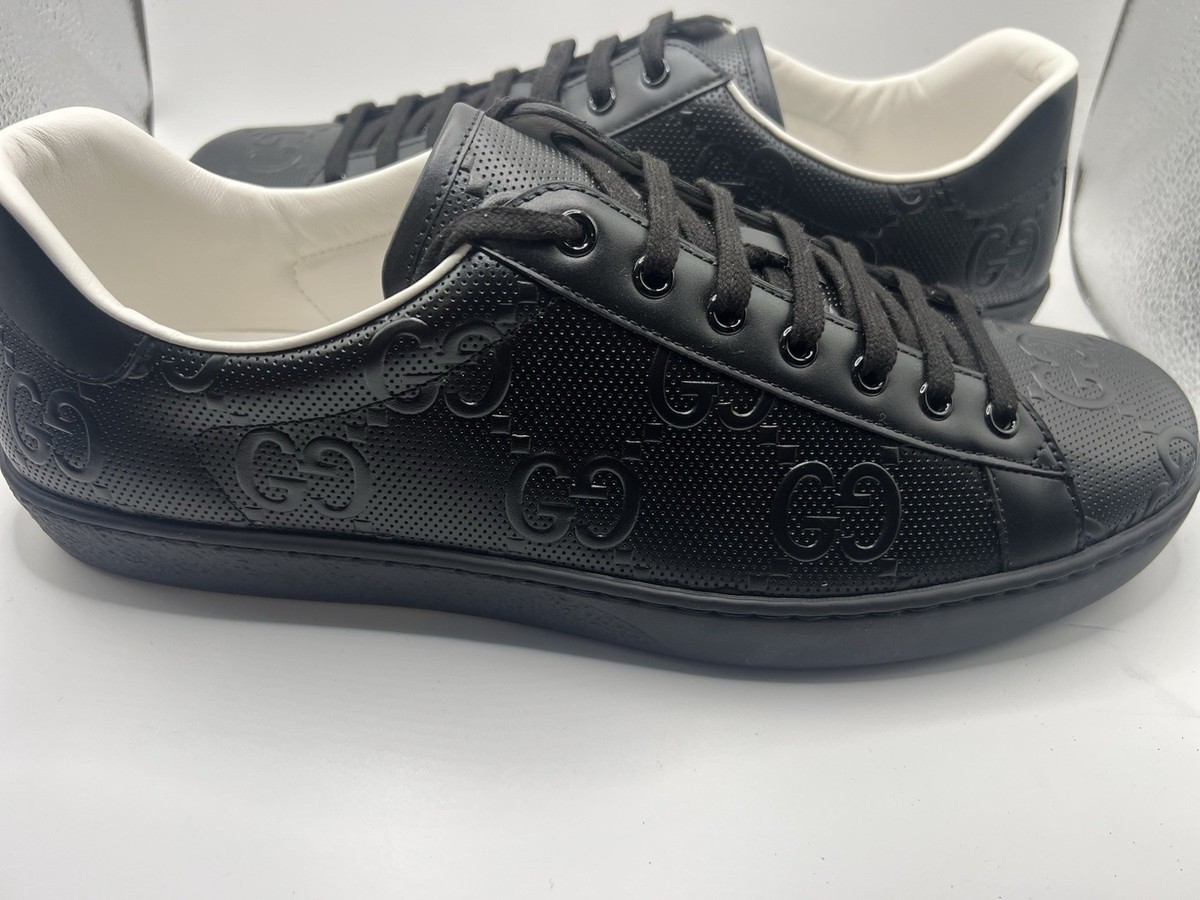 Gucci Ace Sneakers All Black Gucci Trainers NEW Gucci Men's Ace