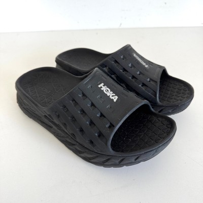 Hoka Ora Recovery Slides Black Men\'s Sz 10 Casual Slip On Cushion Comfort Hoka Ora Recovery Slide 3 Black Men main image 4