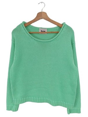 ACNE STUDIOS Zopfpullover Damen Pullover Gr. DE 36 grün Casual-Look