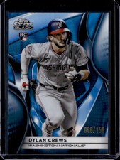 2025 Topps Chrome Black Dylan Crews RC Blue Lava Refractor #/150 Nationals