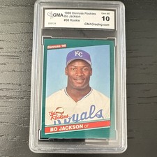 Donruss 1986 The Rookies Bo Jackson #38 Rookie Card GMA Gem Mint 10 Graded