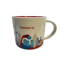Starbucks 2012 Toronto Canada You Are Here Collection 14 Oz Coffee Mug Cup Red