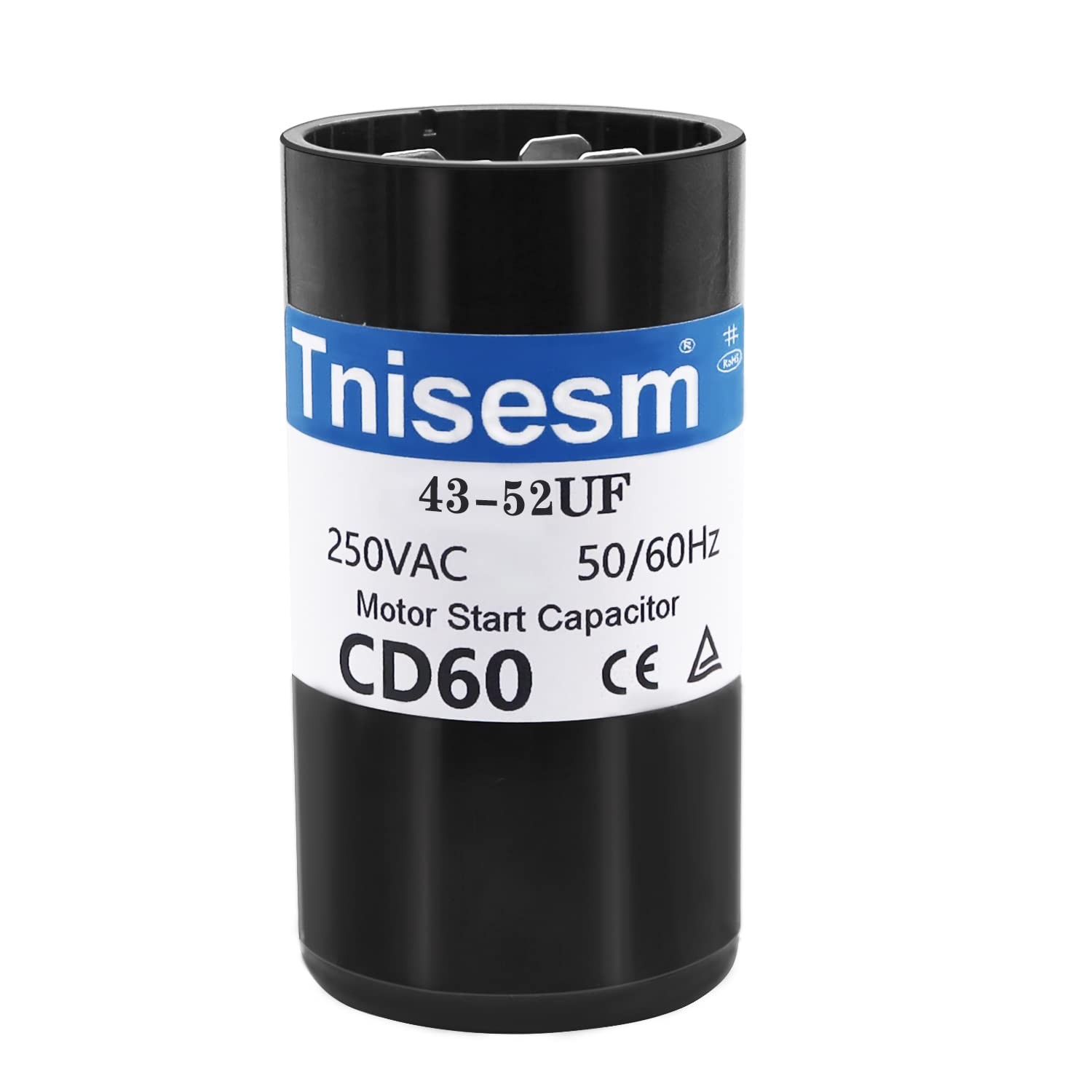 Tnisesm Motor Start Capacitor 43-52 uF MFD AC 250V 50/60Hz Pump 43-52UF
