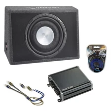 Ford F150 Truck Regular Cab 97-17 Harmony Single 12" Loaded Sub Box CXA400.1 Amp