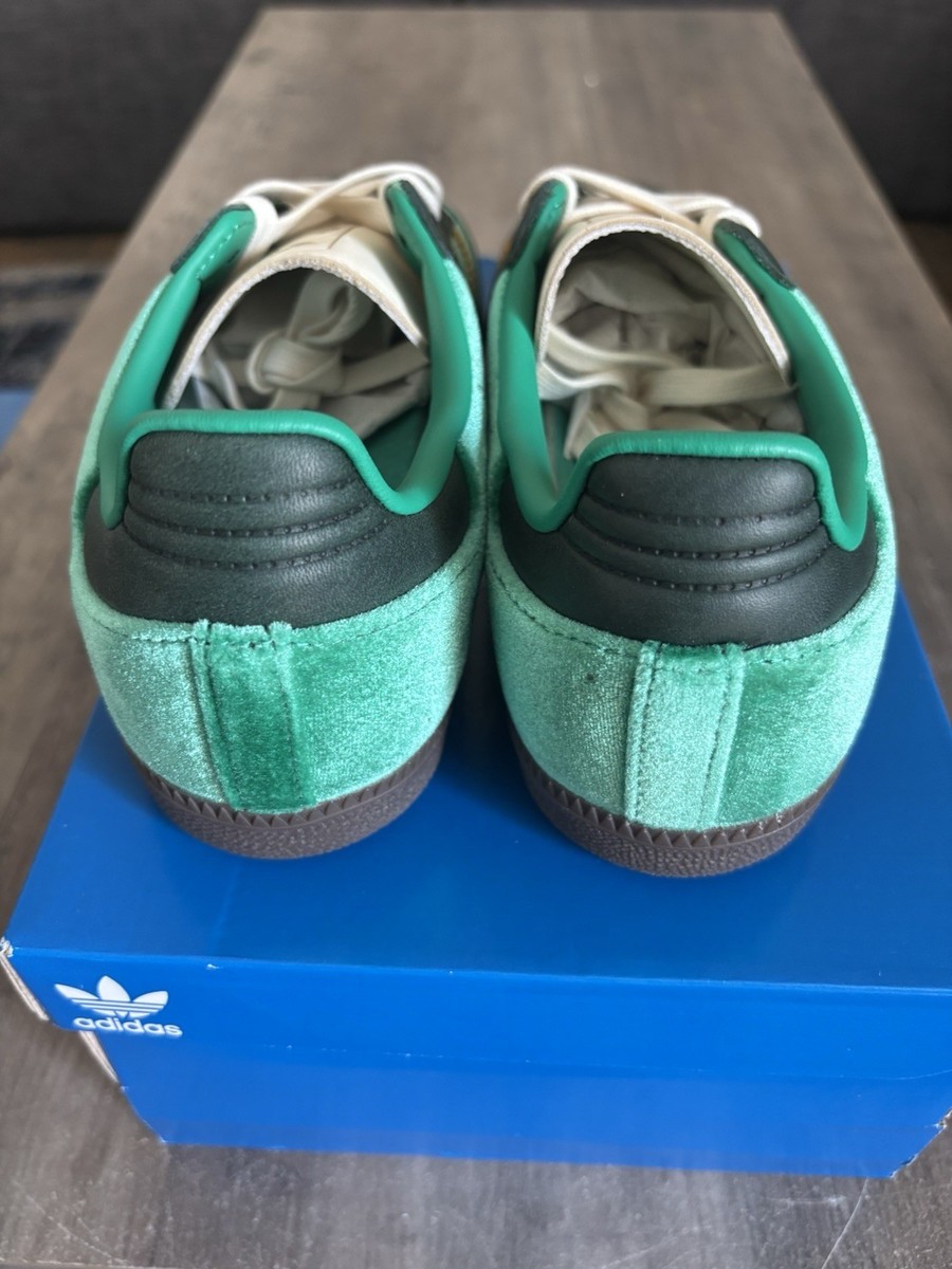 Size 6.5w - Adidas Samba OG W Court Green Preloved Yellow Women's