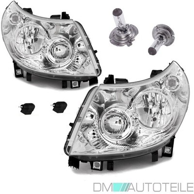 Scheinwerfer Rechts Links H7/H1 + Birnent für Fiat Ducato 250 Boxer Jumper 06-10