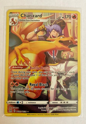 Charizard TG03/TG30 Swsh11: Lost Origin Trainer Gallery Holo Awesome Zard Card