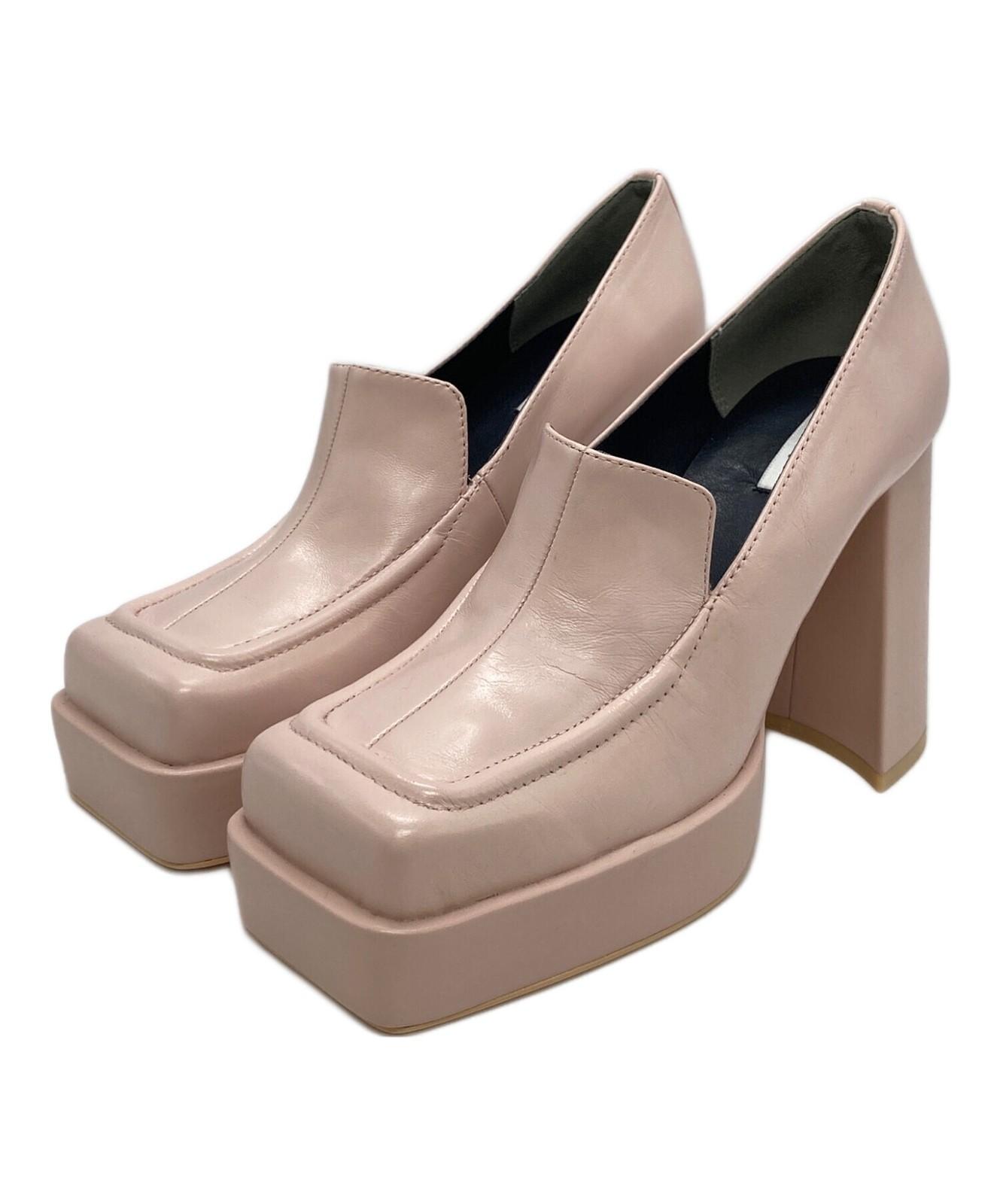 Ameri/ (Ameri) PLATFORM SQUARE LOAFER Pink Size: M - image 1