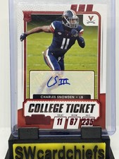2021 Charles Snowden Contenders Draft College Ticket Rookie Auto #179 