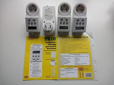 4 St. Elektrobock Steckdosenthermostat TS10 NEU