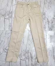 Vintage Levi's Sta Prest Big E Tan Beige Talon Zipper Khaki Pants Men's 31x31